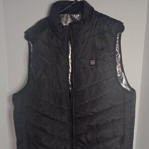 Heated Puffer Vest -Black Puffer Vest- Japanese Brand L-XL (3XL)